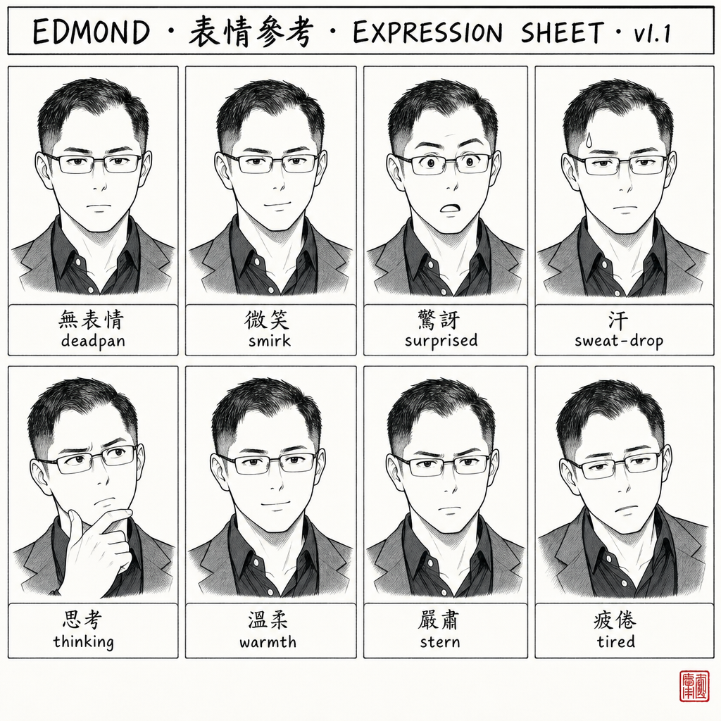 CH2 · Expression Sheet — 8 Face Reactions