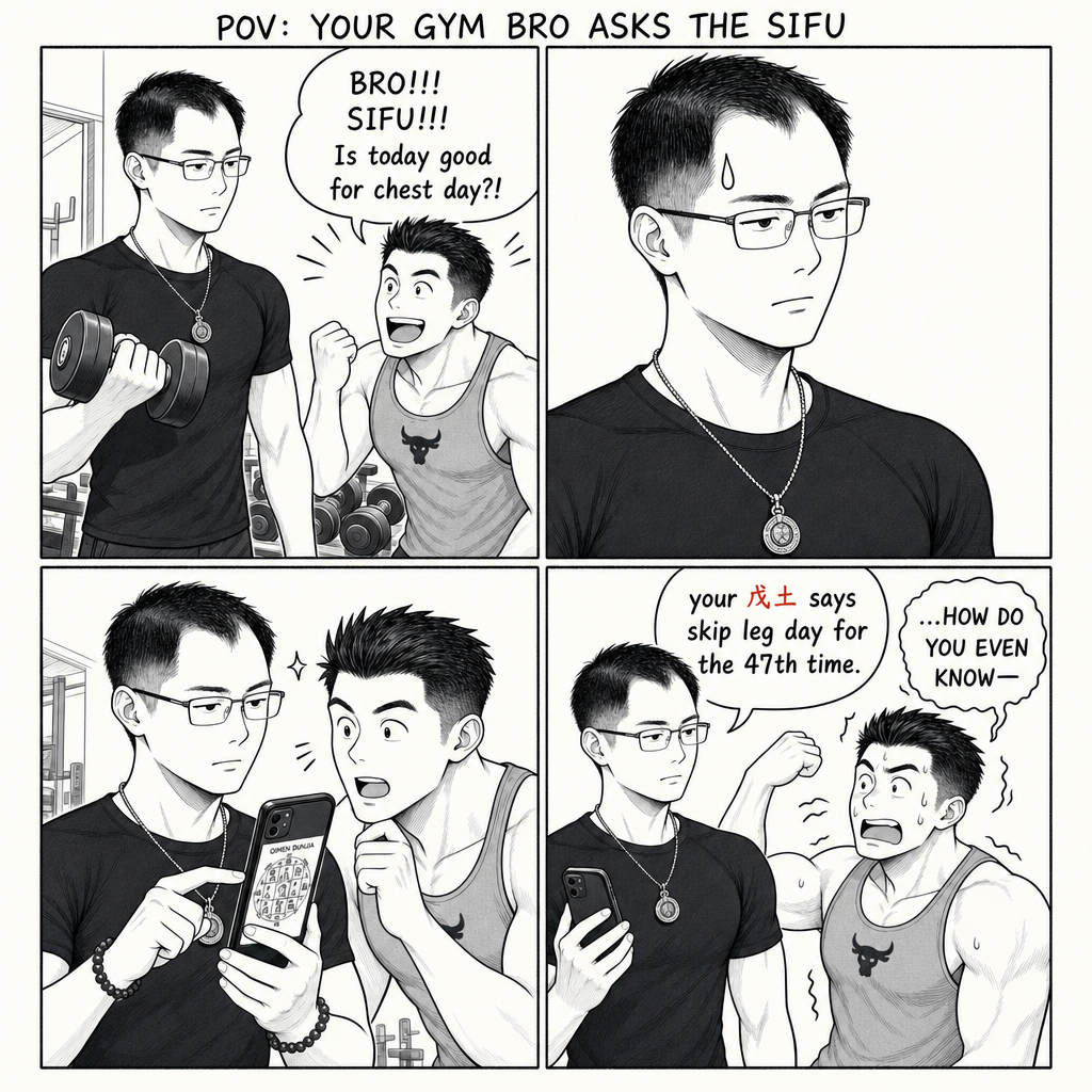 HU3 · Gym Bro Asks About Chest Day